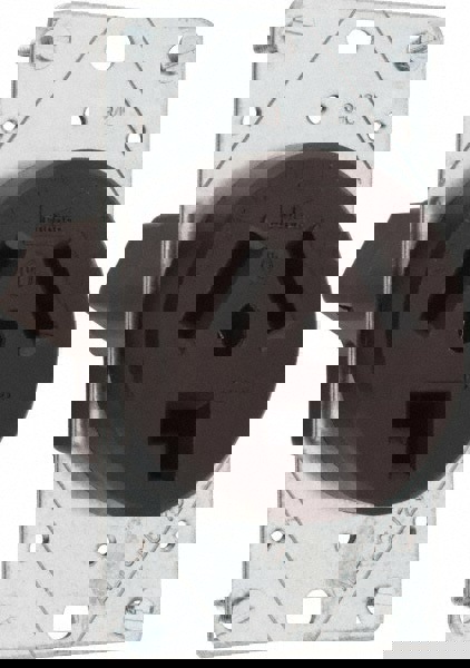 Straight Blade Single Receptacle: NEMA 10-30R, 30 Amps, Ungrounded